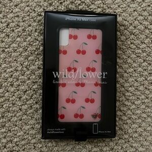 wildflower limited edition phone case, pink cherry for iPhone XS Max